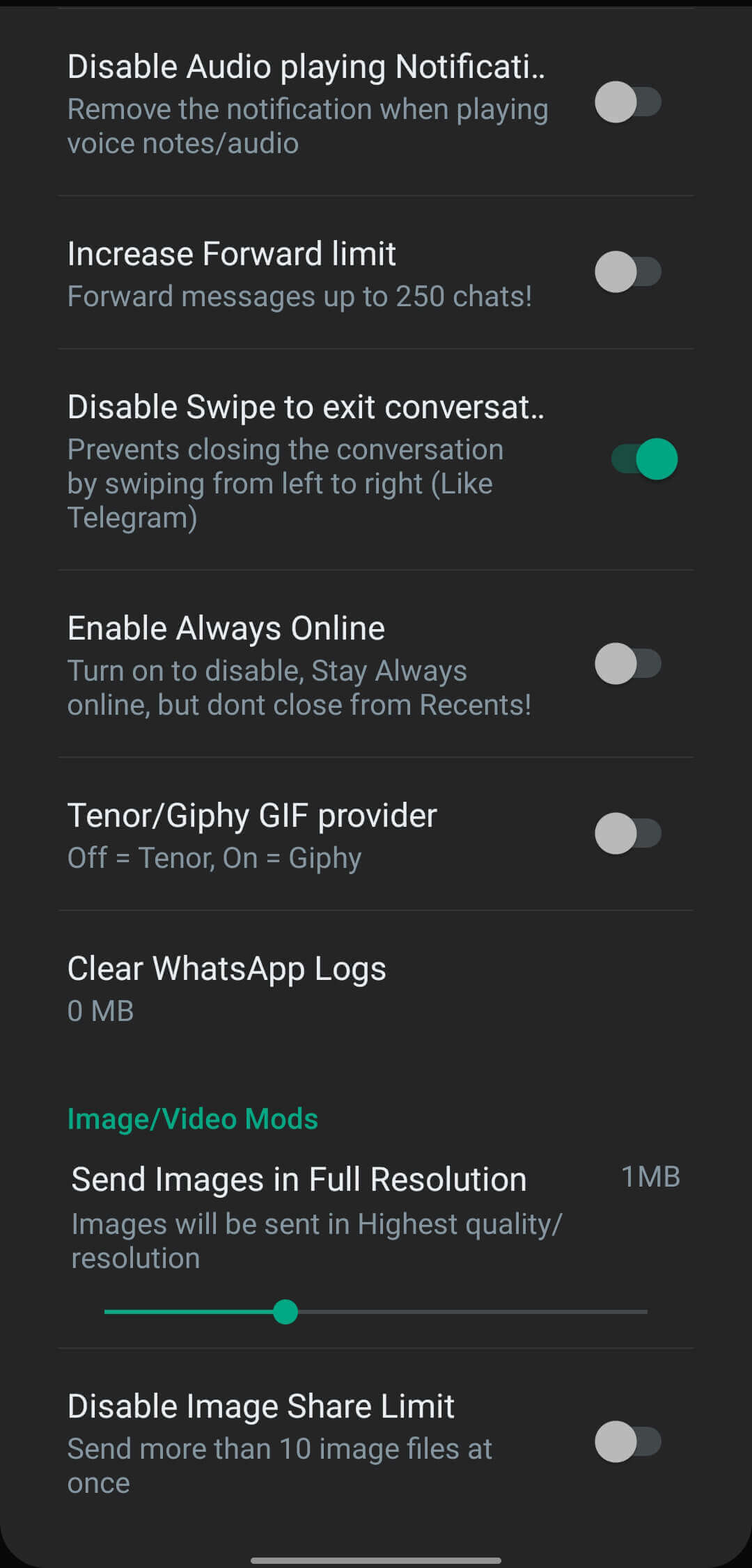 WhatsApp Aero screenshot