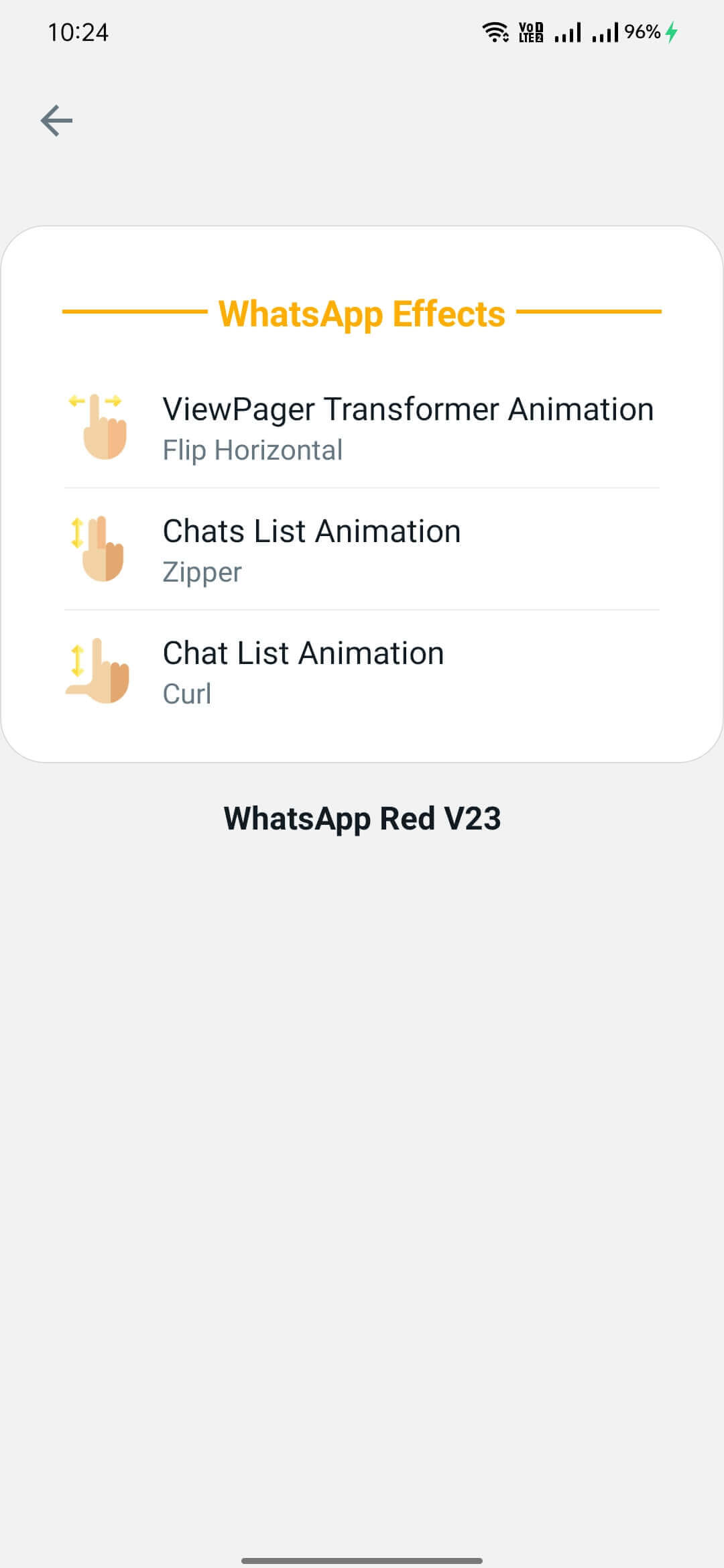 Whatsapp Red screenshot