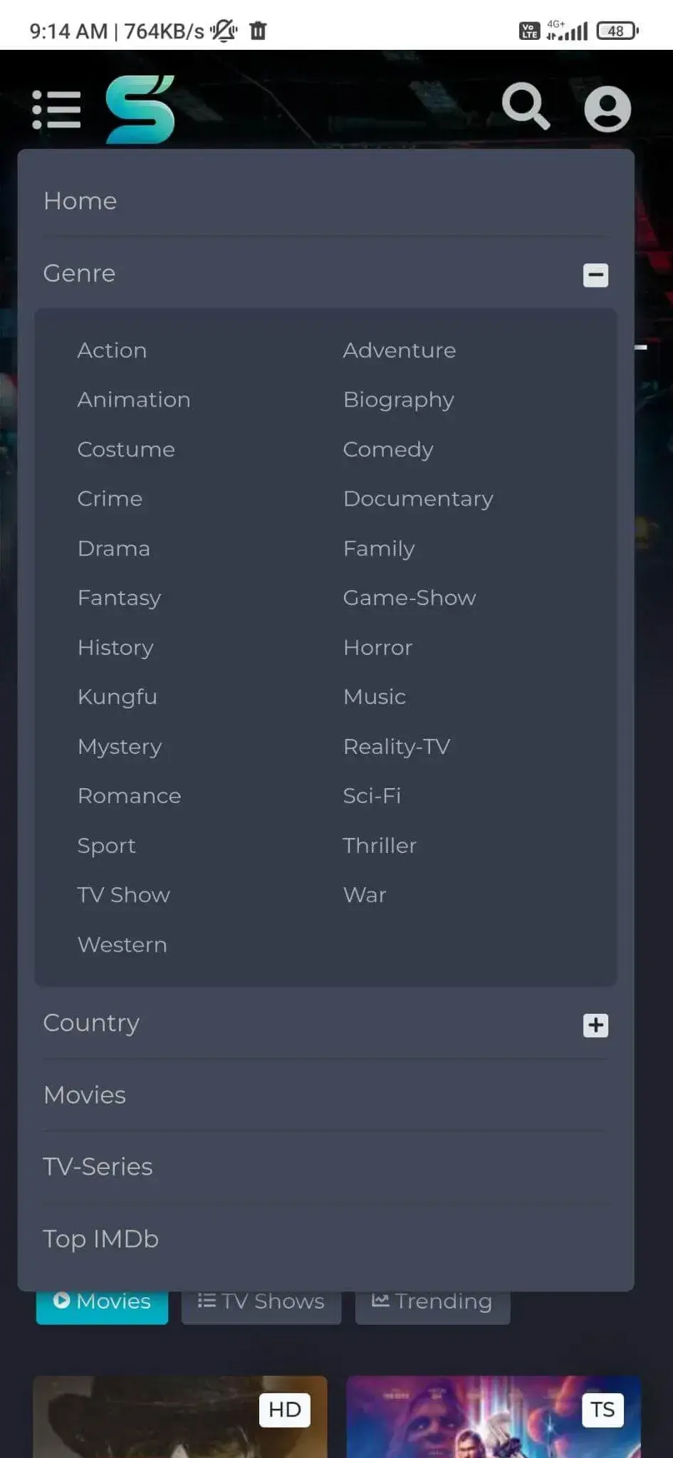 Sflix screenshot