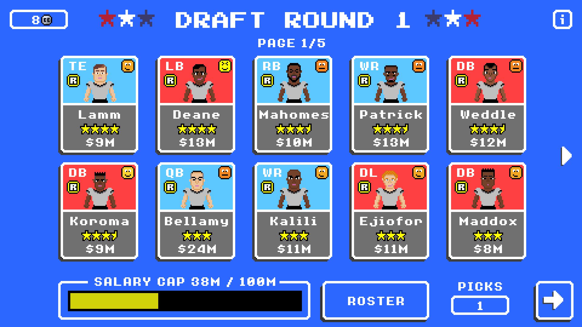 Retro Bowl College screenshot