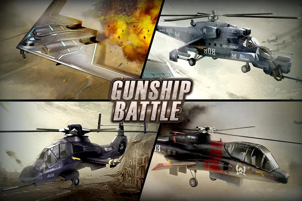 GUNSHIP BATTLE: Helicopter 3D screenshot
