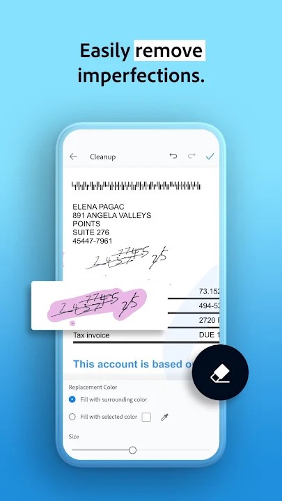 Adobe Scan screenshot Adobe Scan screenshot