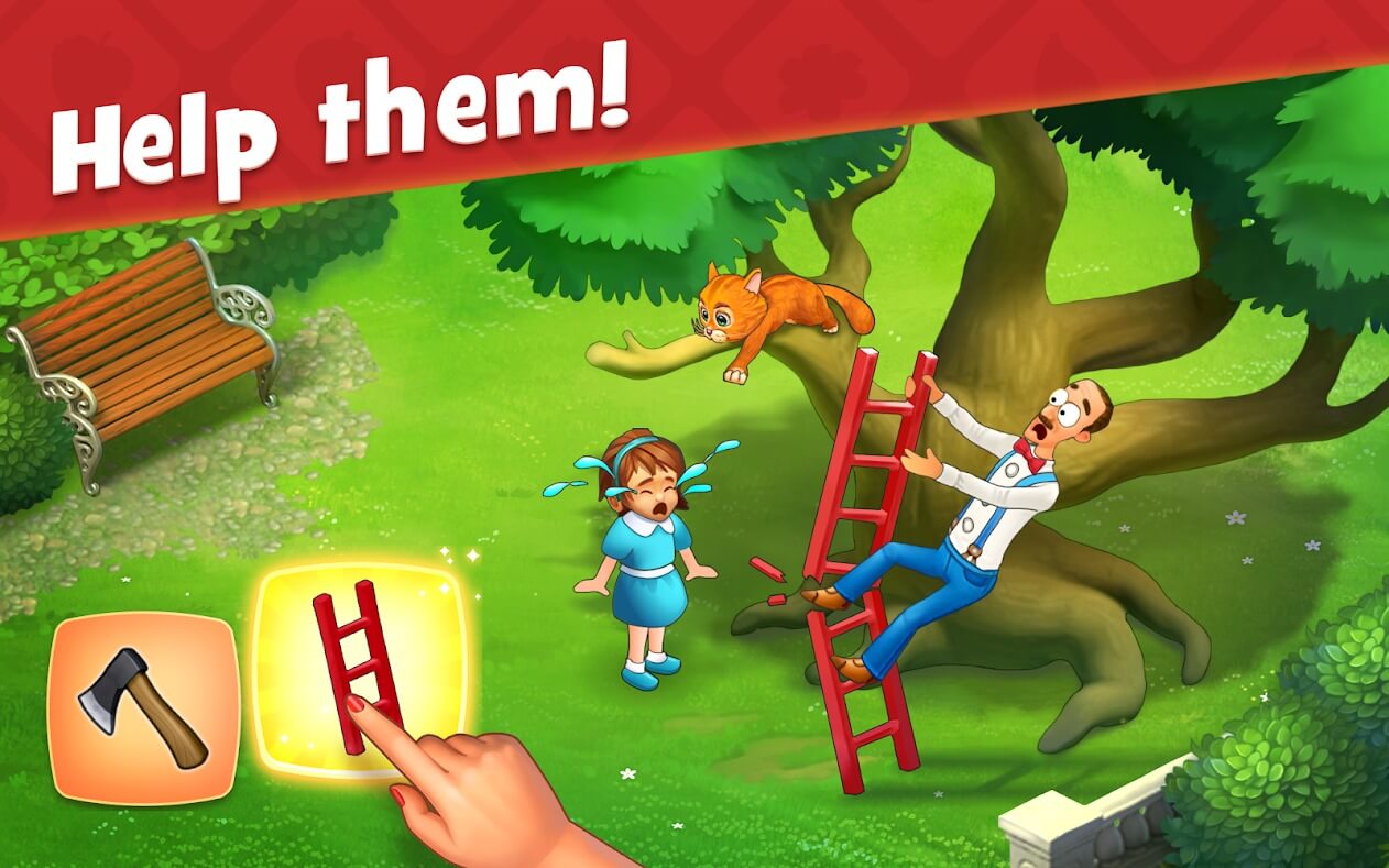 Gardenscapes screenshot
