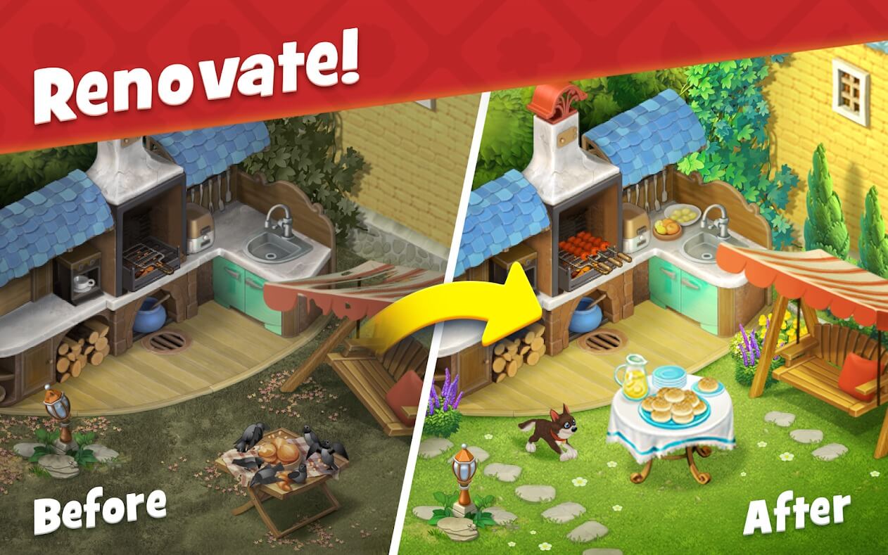 Gardenscapes screenshot