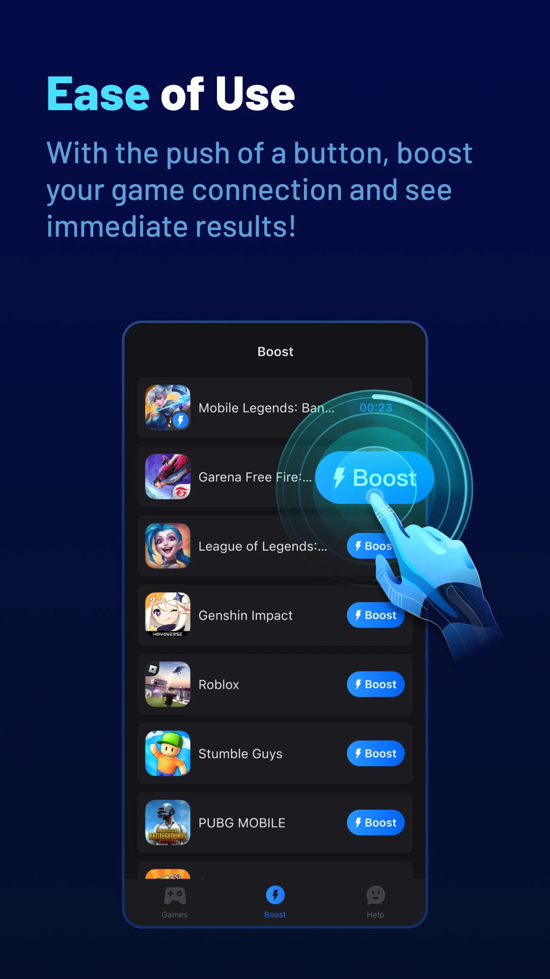 Gearup Booster screenshot Gearup Booster screenshot