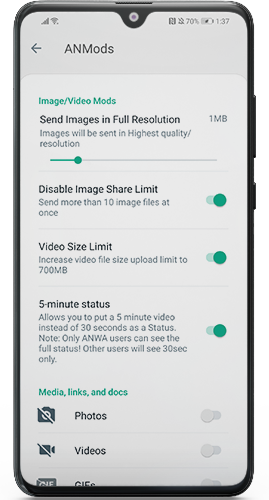 ANWhatsApp  screenshot