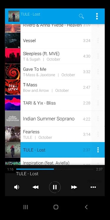 Avee Music Player Pro screenshot
