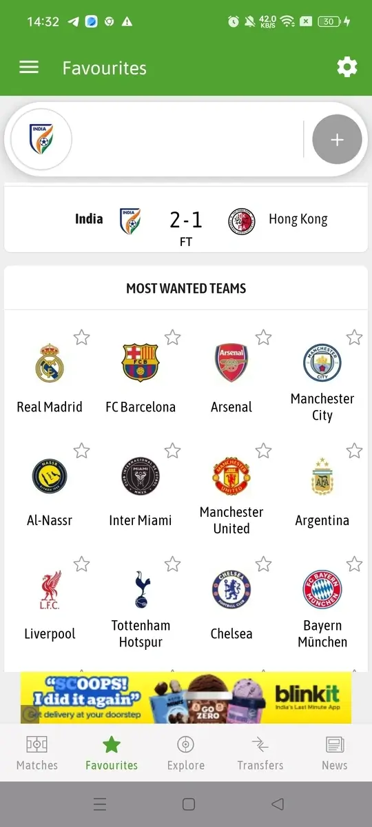 BeSoccer screenshot