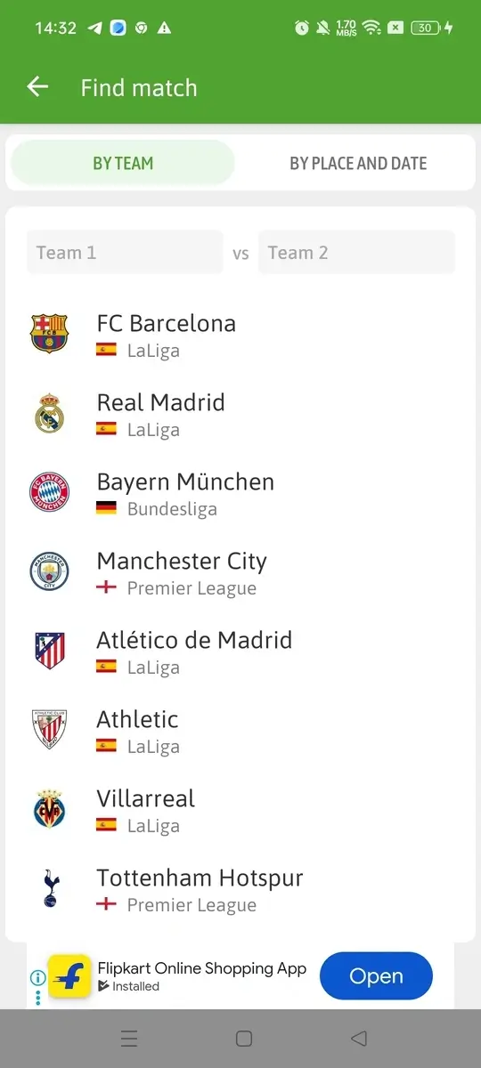 BeSoccer screenshot