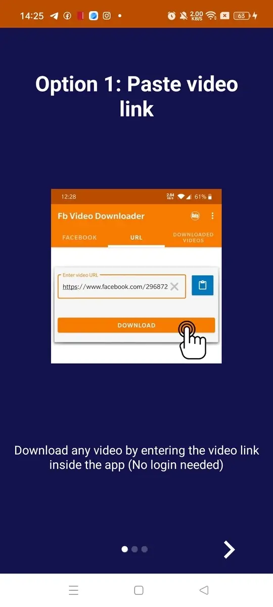 FastVid: FB Video Downloader screenshot