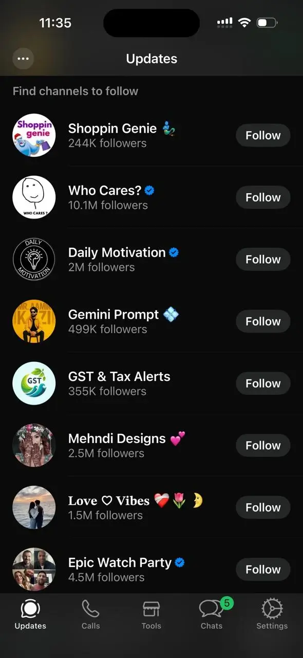 WhatsApp Business screenshot