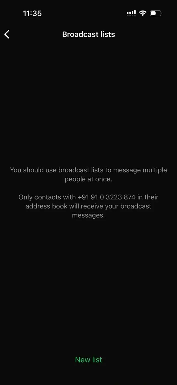 WhatsApp Business screenshot