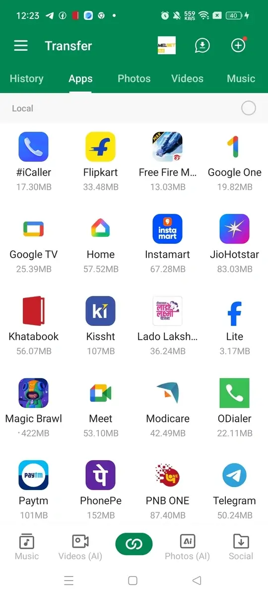Xender screenshot